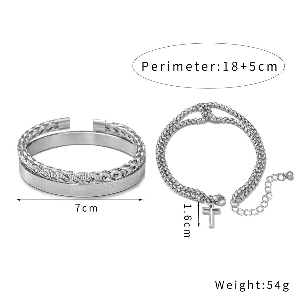 Men's Silver Bangle