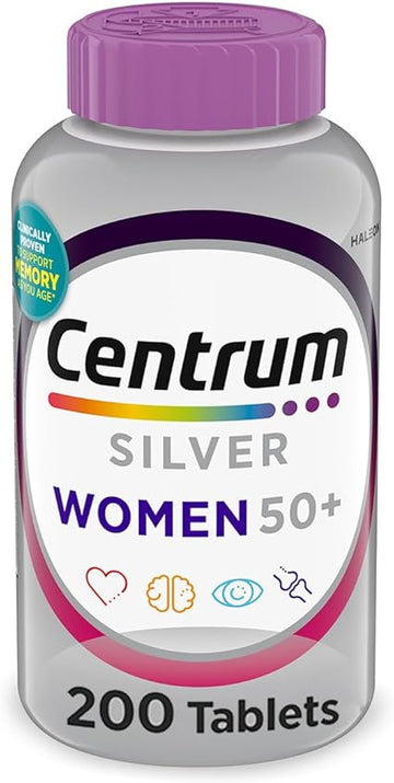 Centrum Silver Women's Multivitamin 50 Plus, 200 Tablets