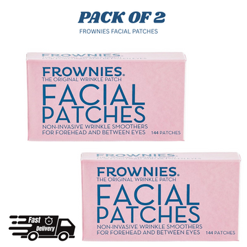 Frownies Forehead and Between the Eyes Facial Patches | Pack of 2 | 144 Patches Each