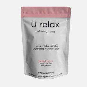 U Relax Calming Tonic- 15 Packets MIXED BERRY Flavor Relax Calming Drink