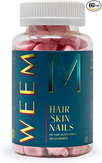 WEEM Hair Skin and Nails Gummies  60 COUNTS