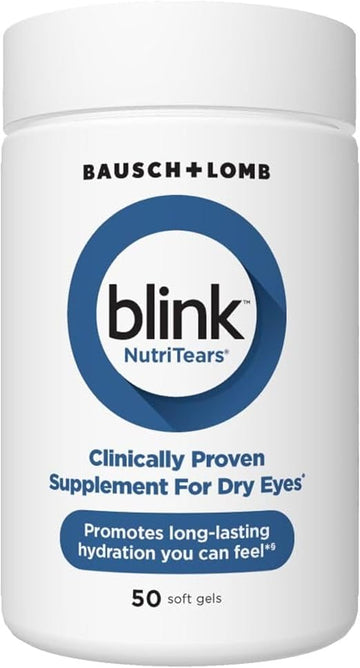 Blink NutriTears Clinically Proven Supplement for Dry Eyes , 50 softgels