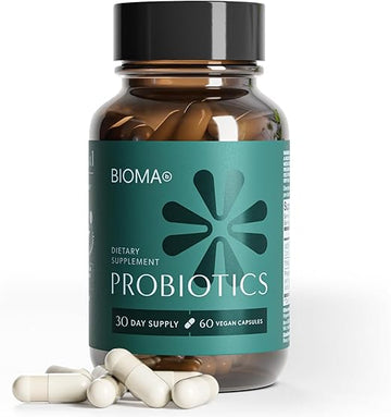 BIOMA Gut Health Digestive Health Probiotics Dietary Supplement  60 capsules