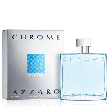 Azzaro Chrome Eau De Toilette | Luxury Perfume for Men | 3.4oz/100ml