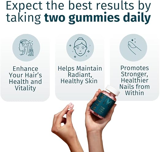 WEEM Hair Skin and Nails Gummies  60 COUNTS