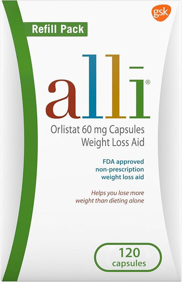 Alli Orlistat 60 mg Capsules – Weight Loss Aid (120 CAPSULES)