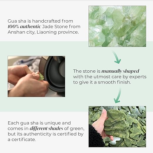 PLANTIFIQUE Gua Sha Facial Tool in color JADE