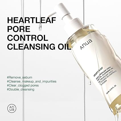 Anua Heartleaf Pore Control Cleansing Oil, Makeup Blackhead Remover ,6.76 fl oz(200ml)