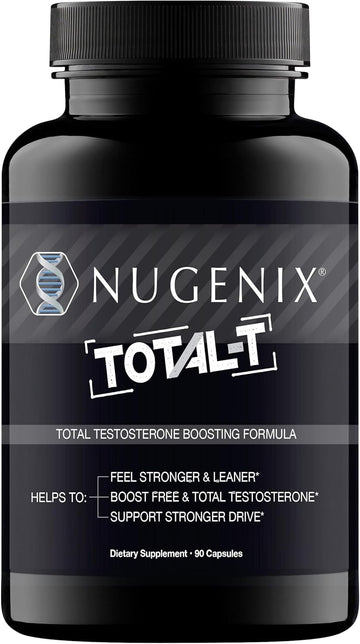 Nugenix Total-T – Free and Total Testosterone Booster Supplement for Men, 90 Capsules