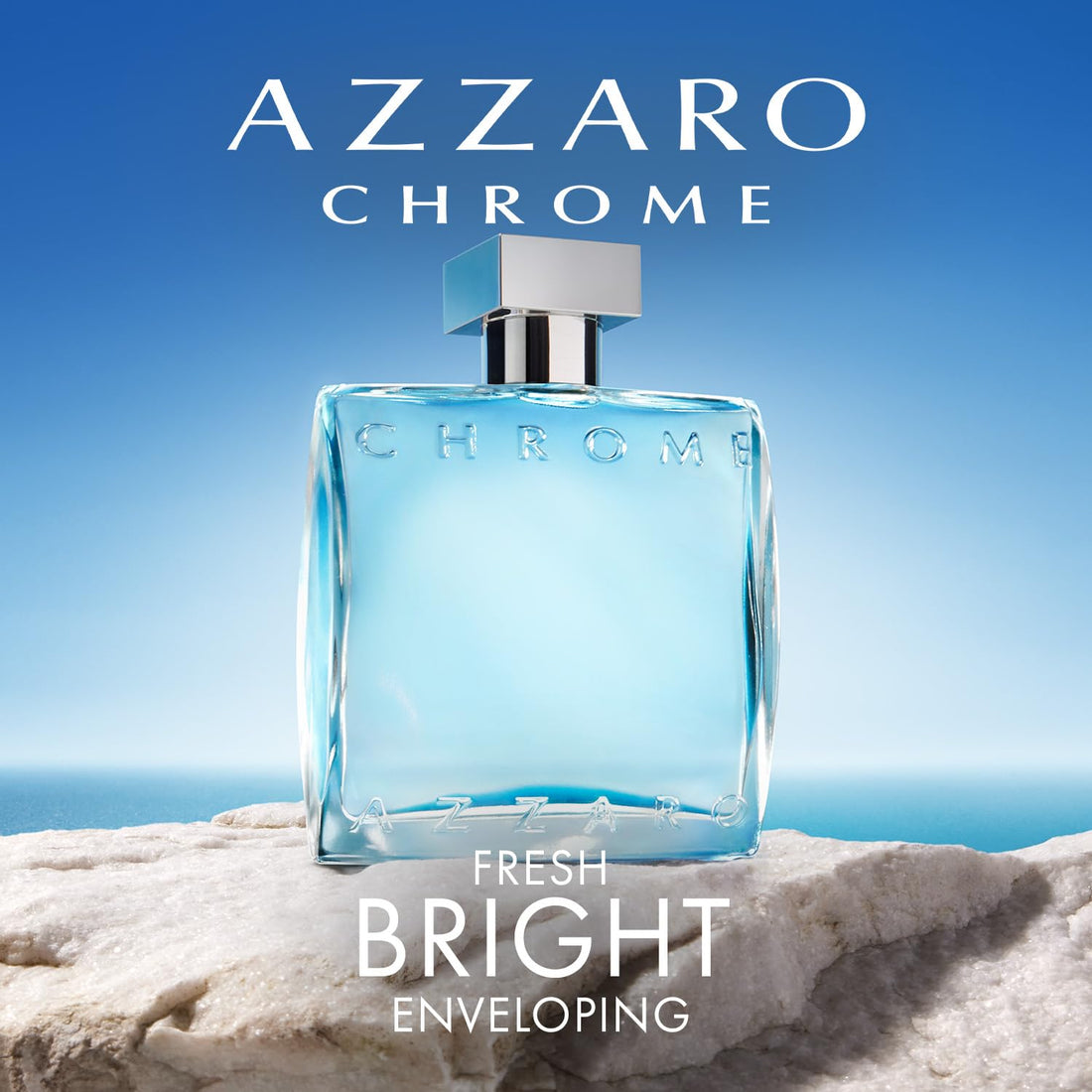 Azzaro Chrome Eau De Toilette | Luxury Perfume for Men | 3.4oz/100ml