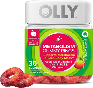 OLLY Metabolism Gummy Rings, 30 counts(pack of 1)
