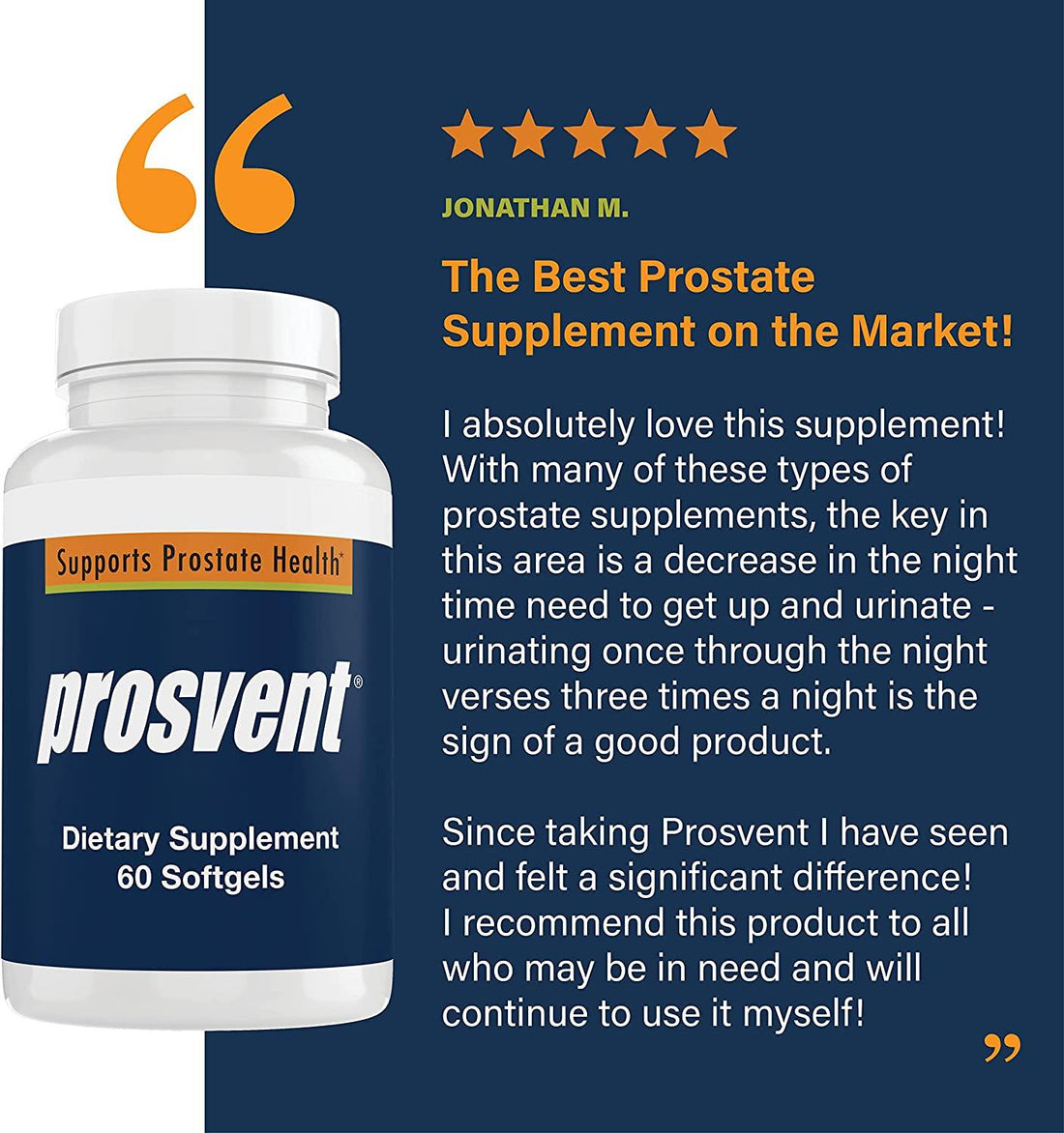 Prosvent Prostate supplement for men |60 softgels|