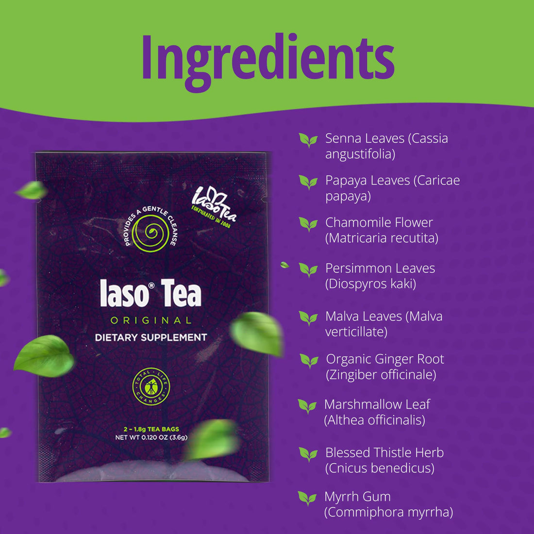 Total Life Changes IASO Herbal Tea – 25 Sachets (Pack of 1)
