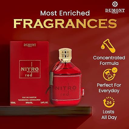NITRO RED - Pour homme - Eau De Parfum 3.4 oz