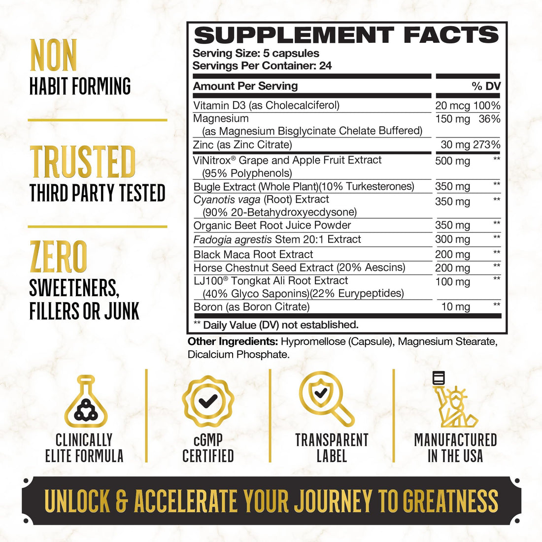 Top Shelf Grind King Maker, , 13-in-1 Anabolic Supplement for Men