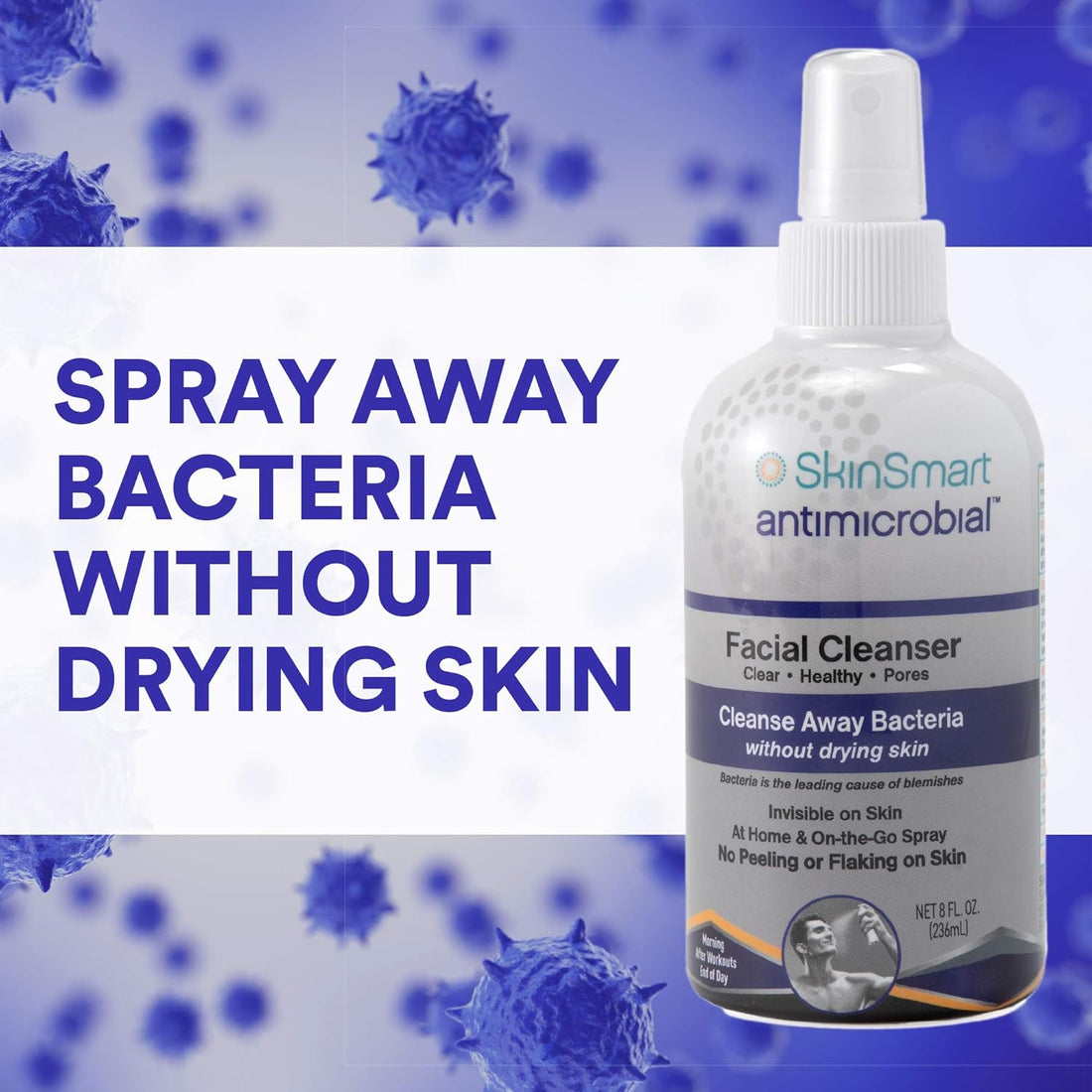 SkinSmart Antimicrobial  Facial Cleanser  8 oz