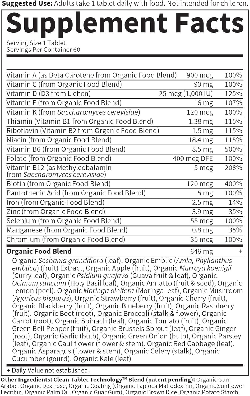 Garden of life  Organics Women's Once Daily Multivitamin - 60 Tablets