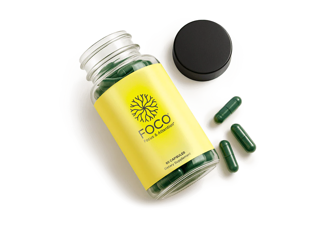 Think FOCO Capsules (13+) Natural Focus Supplement for Teens & Adults 60 Capsules