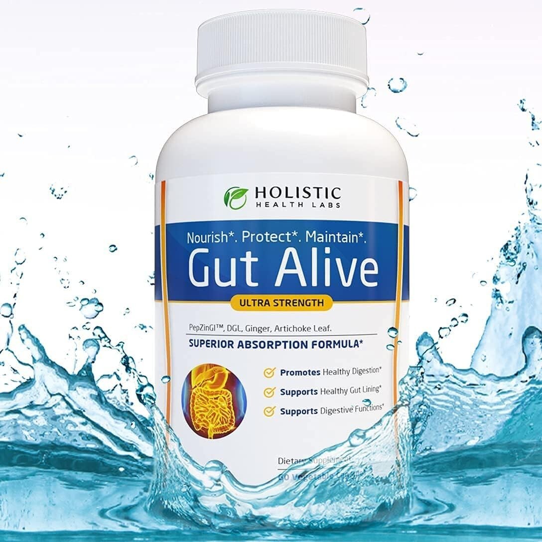 Gut Alive Ultra Strength Capsules by Holistic Health Lab ( pack of 1)