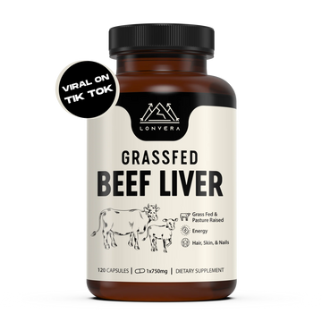 Lonvera Grass Fed Beef Liver Capsules supplement