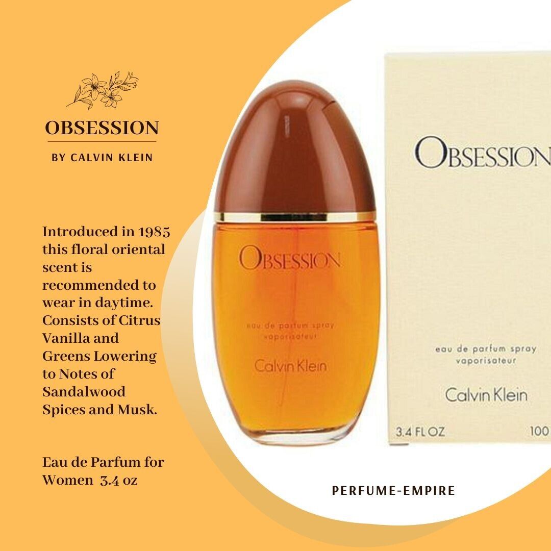 Obsession by Calvin Klein Eau de Parfum – Ambery Women's Perfume