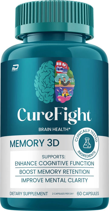 Cure Fight Brain Health Supplement 60 Capsules.